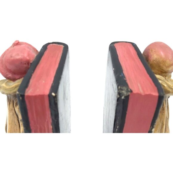 MARBOLEX Danesi PIERROT Clown Bookends Chalkware Plaster Art Deco CANADA Vtg - Picture 8 of 16